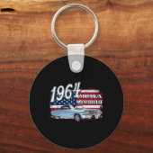 Porte-clés 64 Impala Lowrider Ss 4 juillet Américain (Recto)