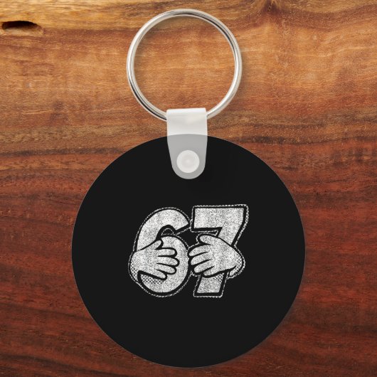 Porte-clés 67 6 7 Hands Comic Style (Recto)