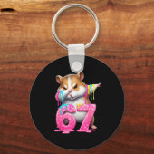 Porte-clés 67 Animals Funny 67 Brainrot Youth Kids Hamster 67 (Recto)