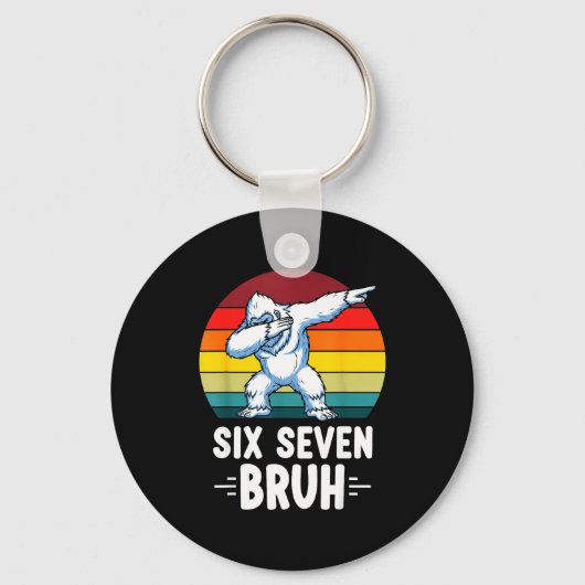 Porte-clés 67 Animals Funny 67 Brainrot Youth Kids Yeti 67 (Recto)