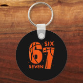Porte-clés 67 Basket Six Seven 6 7 Mème 6  (Recto)