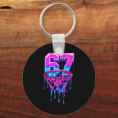 Porte-clés 67 Basketball Drip Six Seven Drôle (Recto)