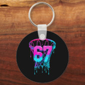 Porte-clés 67 Basketball Drip Six Seven Funny  (Recto)