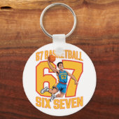 Porte-clés 67 Basketball Six Seven Mème (Recto)