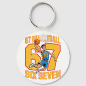 Porte-clés 67 Basketball Six Seven Mème (Verso)
