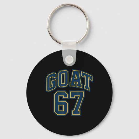Porte-clés 67 Blagues Six Sept Génération Alpha Z Mème Rizz D (Recto)