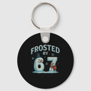 Porte-clés 67 Bonhomme de neige de Noël 6 7 Mème Internet Xma