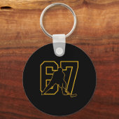 Porte-clés 67 Brainrot Youth Ice Hockey Drip - Funny Kids 67 (Recto)