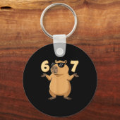 Porte-clés 67 Capybara Meme 6 7 Aesthetic For Kids Young Adul (Recto)