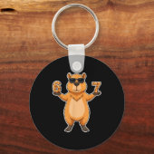 Porte-clés 67 Capybara Sungles Gen Alpha Slang Funny Six Seve (Recto)