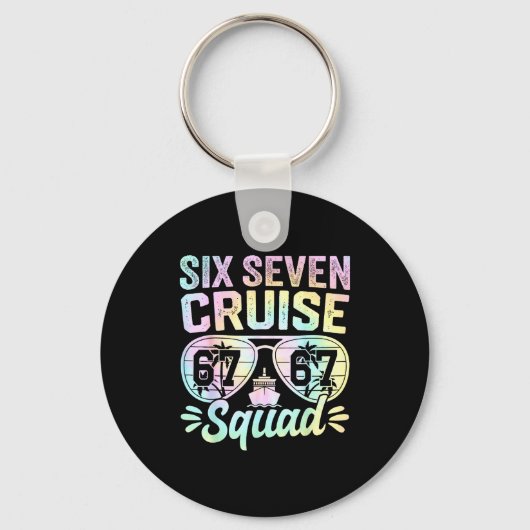 Porte-clés 67 Cruise Squad 2025 Cruise Six Seven Meme Matchin (Recto)
