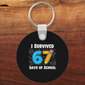 Porte-clés 67 Days Of School Complete - Teacher Student Funny (Recto)