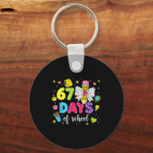 Porte-clés 67 Days Of School Girls Coquette Bow Pencil 67 Day (Recto)