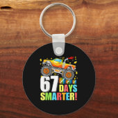Porte-clés 67 Days Of School Smarter Funny Six Seven Monster (Recto)
