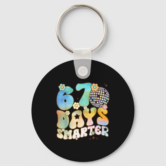 Porte-clés 67 Days Smarter 67 Days School Teacher Students Me (Recto)