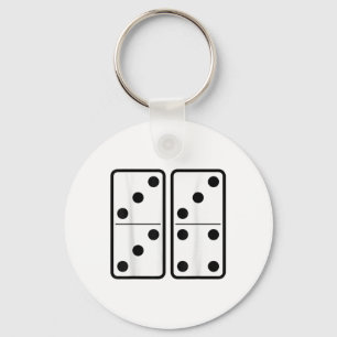 Porte-clés 67 Domino Six Seven Tuiles Mème Rétro Joueur Vinta