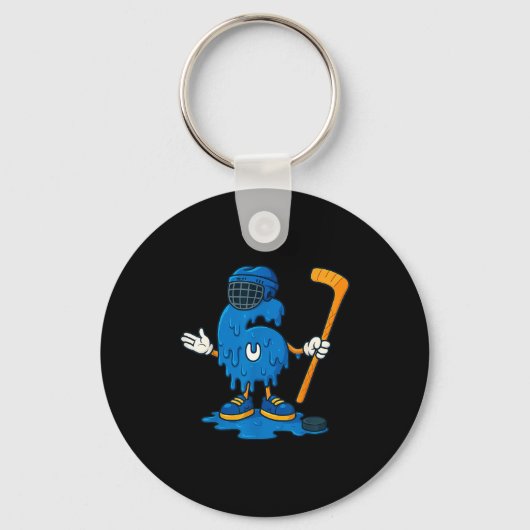Porte-clés 67 Drip Ice Cream Hockey Player  (Recto)