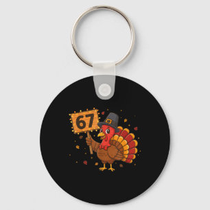 Porte-clés 67 drôle de Thanksgiving Turkey Meme Six Seven 6 7