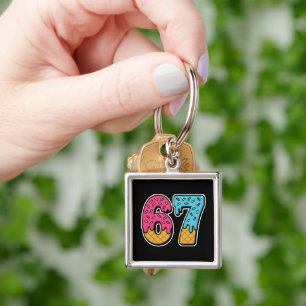 Porte-clés 67 Drôle Mème Crème de glace Six sept Gen Alpha