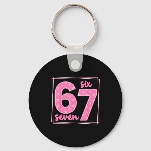 Porte-clés 67 drôle numéro 67 anniversaire Meme (Recto)