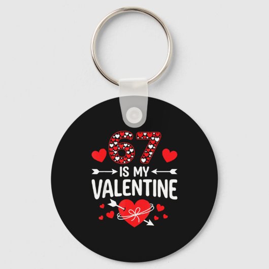 Porte-clés 67 est mon Valentin 67 Meme de la Saint-Valentin 6 (Recto)