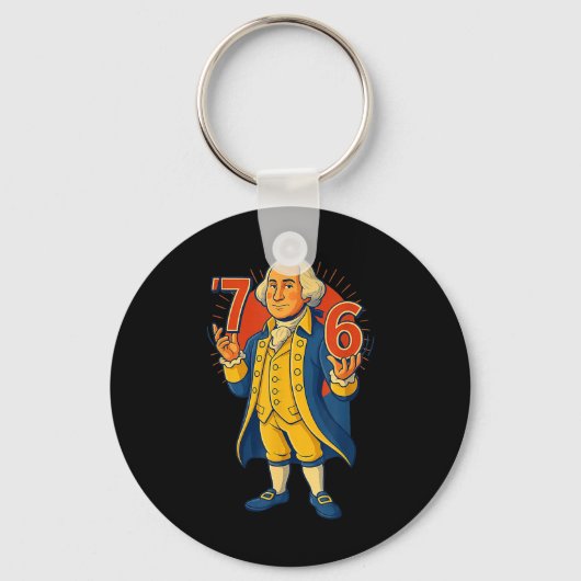 Porte-clés 67 Funny George Washington Meme Six Seven Gen Alph (Recto)