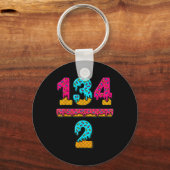Porte-clés 67 Glace Dégoulinante Mème Division Prof de Maths (Recto)