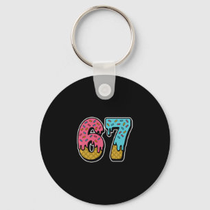 Porte-clés 67 Glace Dégoulinante Mème Drôle Six Sept Générati