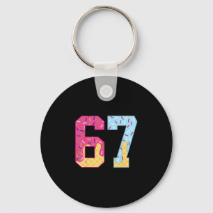 Porte-clés 67 Glace Dégoulinante Mème Six Sept Argot Gen Alph