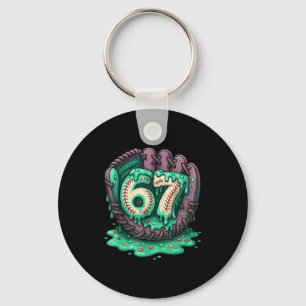 Porte-clés 67 Glace Goutte Drôle Six Sept Baseball 