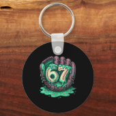 Porte-clés 67 Glace Goutte Drôle Six Sept Baseball (Recto)