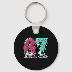 Porte-clés 67 Glace Goutte Soccer Argot Gen Alpha Six Sept