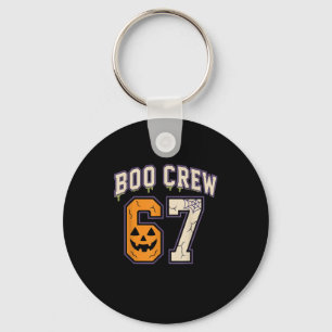 Porte-clés 67 Halloween Boo Crew Sports Jersey Brainrot mème