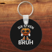 Porte-clés 67 Halloween Drôle Six Sept Mème Brainrot Citrouil (Recto)