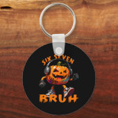 Porte-clés 67 Halloween Funny Six Seven Meme Brainrot Pumpkin (Recto)