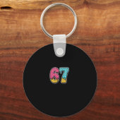 Porte-clés 67 Ice Cream Drip Meme Six Seven Funny Gen Alpha D (Recto)