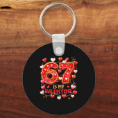 Porte-clés 67 Is My Valentine Hearts Six Seven Meme Funny Say (Recto)