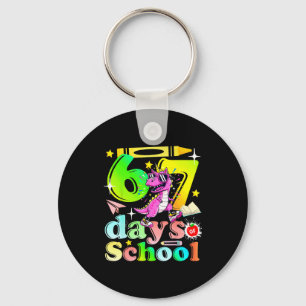 Porte-clés 67 Jours D'école Drôle 6-7 Enfants Filles Licorne