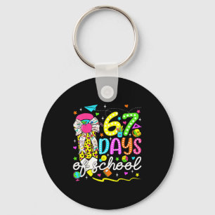 Porte-clés 67 Jours D'école Filles Coquette Crayon À Arc 67 J