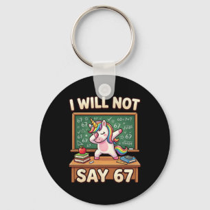 Porte-clés 67 licorne pour filles six sept mème brainrot drôl