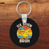 Porte-clés 67 Meme 6 7 Bruh Duck Dabbing Six Seven Bruh Funny (Recto)