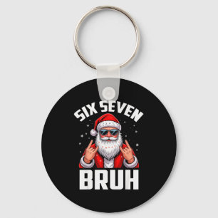 Porte-clés 67 Meme 6 7 Noël drôle Santa Rock On Six Sept