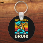 Porte-clés 67 Meme 6 7 Numbers Dabbing Six Seven Bruh Funny B (Recto)