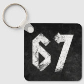 Porte-clés 67 Mème amusant Six Sept Gen Alpha (Recto)