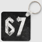 Porte-clés 67 Mème amusant Six Sept Gen Alpha (Dos)