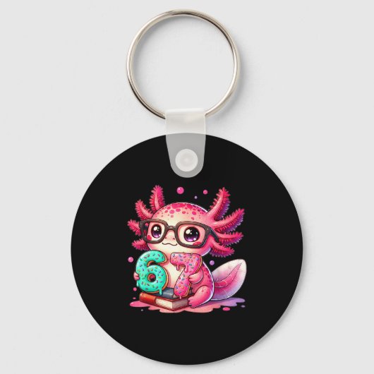 Porte-clés 67 Meme Axolotl Funny Six Seven Axolotl Lover For (Recto)