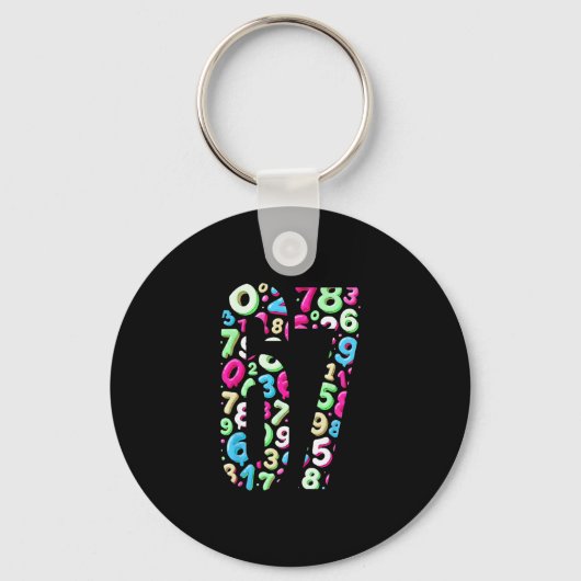 Porte-clés 67 Meme Caché Tendance Gen Z Alpha Six Seven 6 7  (Recto)