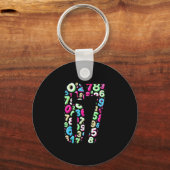 Porte-clés 67 Meme Caché Tendance Gen Z Alpha Six Seven 6 7  (Recto)