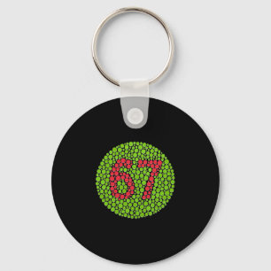 Porte-clés 67 Meme Caché Tendance Gen Z Alpha Six Seven 6 7