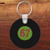 Porte-clés 67 Meme Caché Tendance Gen Z Alpha Six Seven 6 7 (Recto)